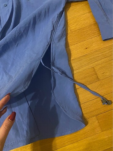 pierre cardin etiketli oversize gomlek - Görsel 7