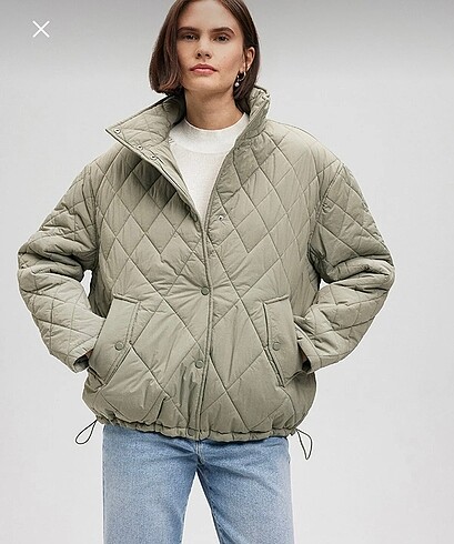 kapitone oversize haki mont