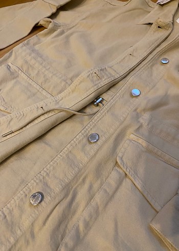 l Beden camel Renk Stradivarius twill ceket gömlek