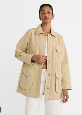 Stradivarius twill ceket gömlek