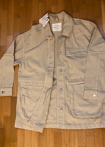 Stradivarius twill ceket gömlek - Görsel 3