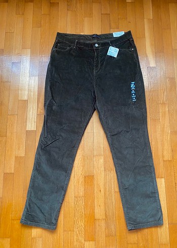 Kadın Haki kadife Pantolon - Görsel 7