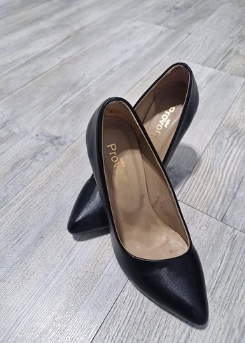 Klasik Siyah Stiletto Topuklu Kadın Ayakkabı - Görsel 2