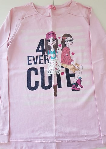 Pastel Pembe Kız Çocuk tişört - Görsel 3