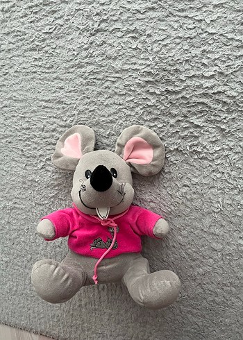 Gri Peluş Oyuncak fare - Görsel 3