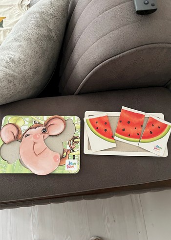 Renkli Çocuk Puzzle Seti - Görsel 2