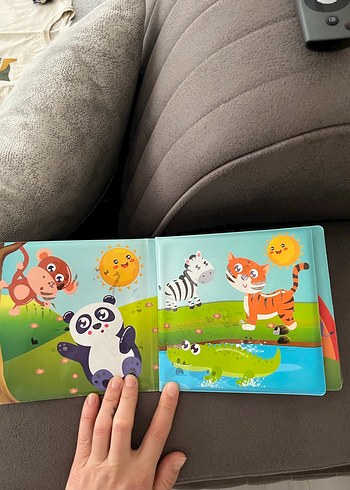Renkli Hayvan Figürlü Eğitici Banyo Kitabı - Görsel 2