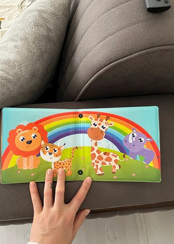 Renkli Hayvan Figürlü Eğitici Banyo Kitabı - Görsel 3