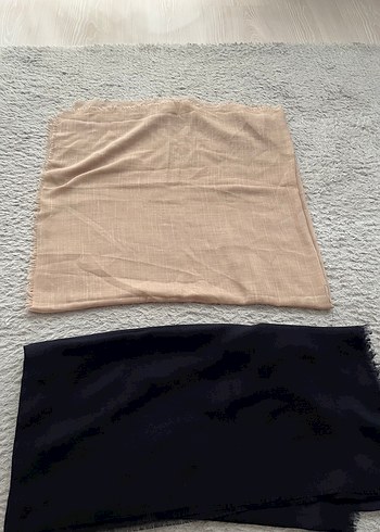 Bej ve Siyah Kadın Bohem Şal eşarp - Görsel 2