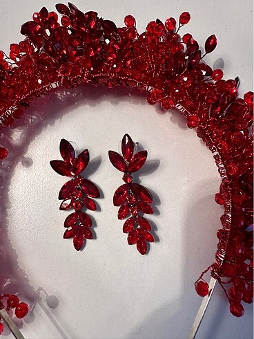 Kına tacı ve küpesi - Görsel 2