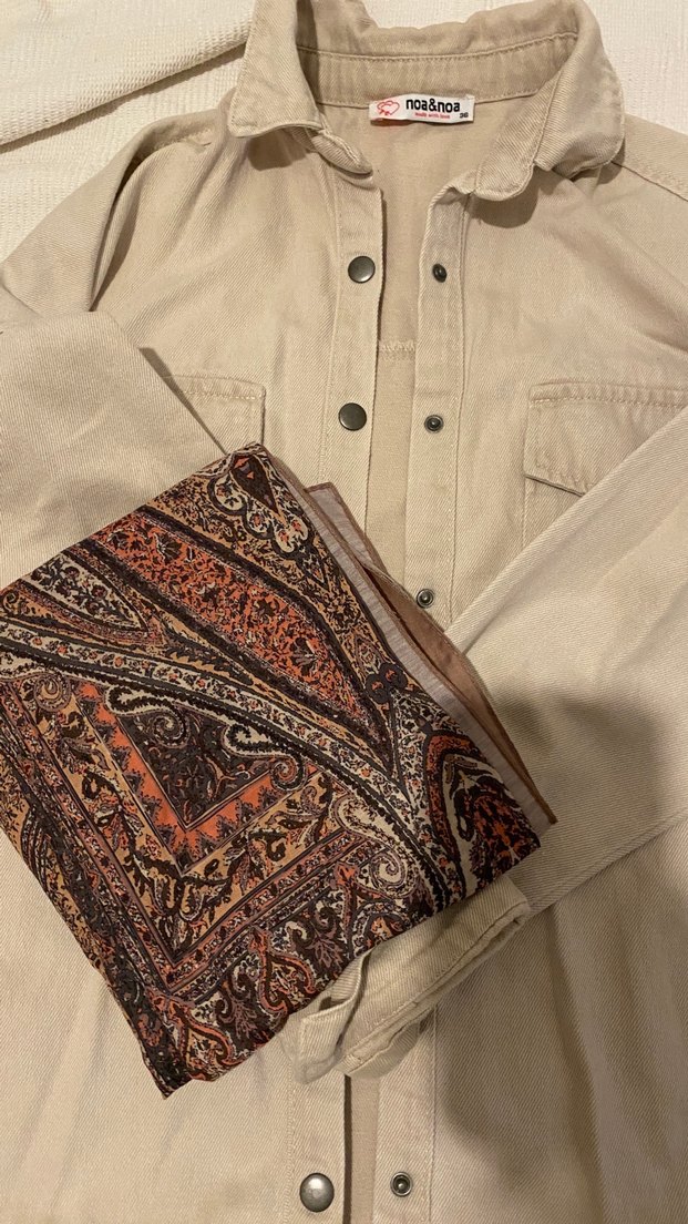 Düğmeli mevsimlik gömlek, Ceket - Görsel 3