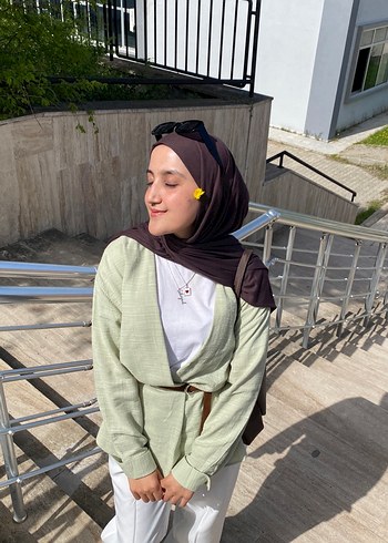 Kadın Keten Rahat Kesim Midi Takım - Görsel 2