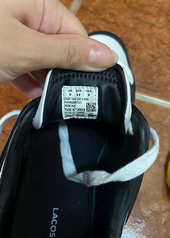 Lacoste Lacoste Siyah Beyaz Erkek Spor Ayakkabı