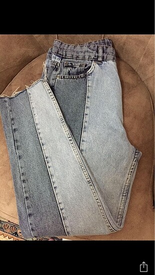 Bloklu jean