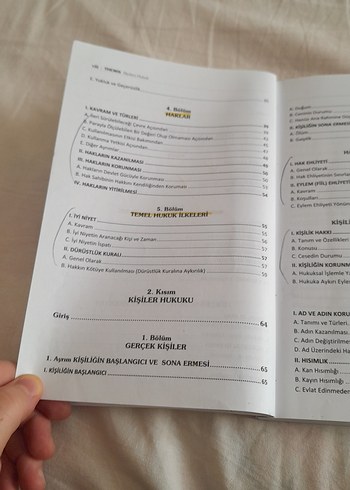 Medeni Hukuk Başlangıç Hükümleri Kitabı - Görsel 6