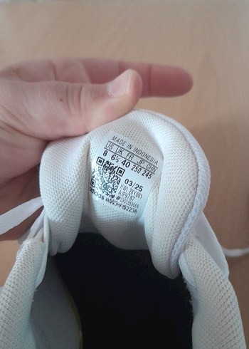 Beyaz Bağcıklı Kadın Spor Ayakkabı - Görsel 6