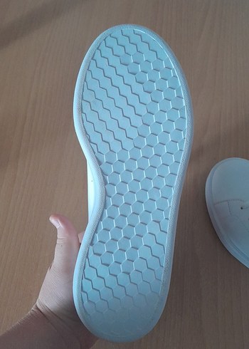 Beyaz Bağcıklı Kadın Spor Ayakkabı - Görsel 7