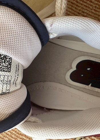 New Balance Beyaz Bordo Platform Spor Ayakkabı - Görsel 5