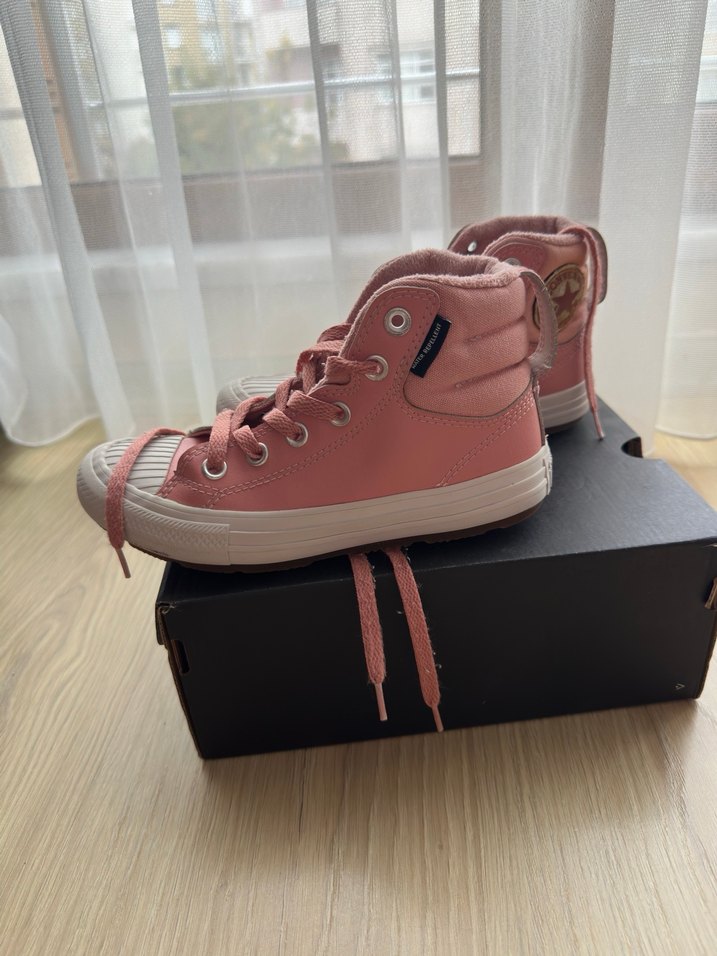 Converse Chuck Taylor All Star Pembe Deri Bot - Görsel 5