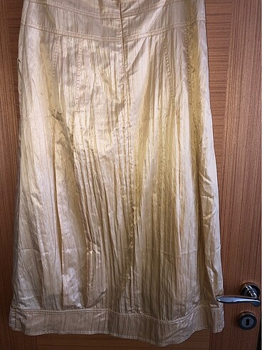 Deri görünümlü uzun şık etek - Görsel 8