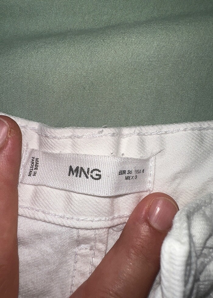 Mango kot şort orjinal - Görsel 3