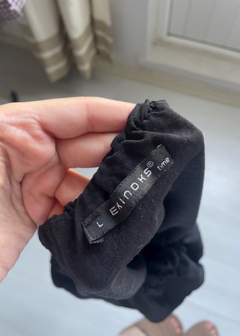 Diğer Uzun Kollu Siyah Gotik Bluz