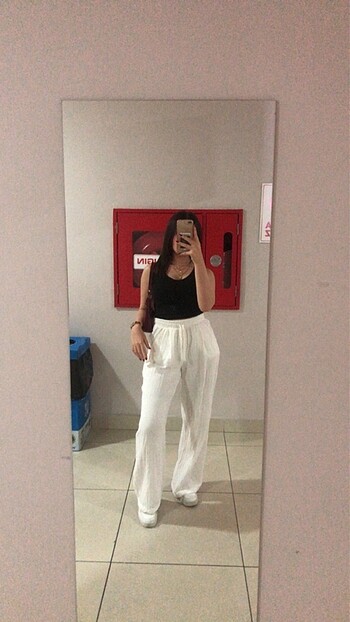 keten pantolon - Görsel 2