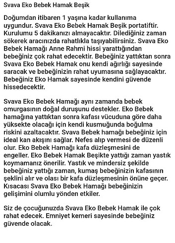  Beden kırmızı Renk Bebek Hamağı