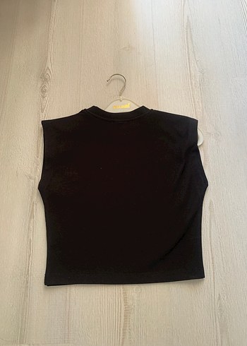 Bershka Kadın Siyah Mini Payetli Kolsuz Crop Top
