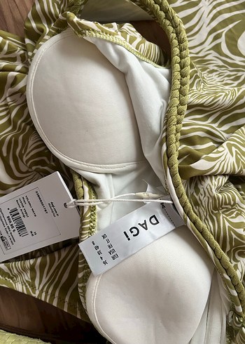 Kadın Khaki Zebra Desenli Bohem mayo - Görsel 4