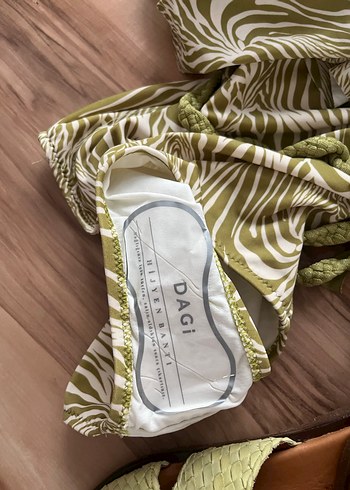 Kadın Khaki Zebra Desenli Bohem mayo - Görsel 5