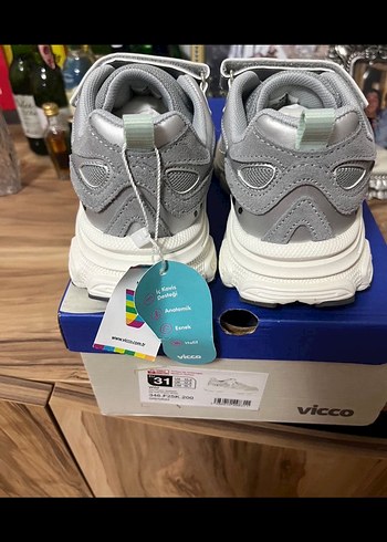 Vicco Wild Gri Çocuk Günlük Sneaker - Görsel 2