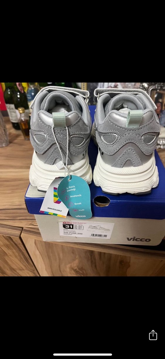 Vicco Wild Gri Çocuk Günlük Sneaker - Görsel 2