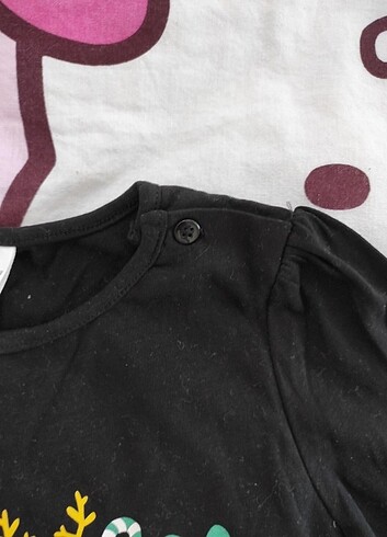 5 Yaş Beden siyah Renk LCW kız çocuk uzun kollu tshirt