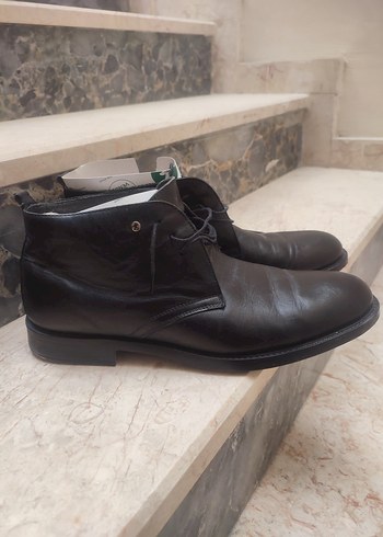 Deri Bağcıklı Erkek Ofis Botu - Görsel 6