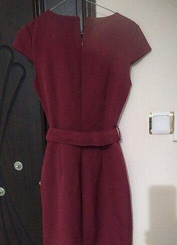 36 Beden bordo Renk Elbise
