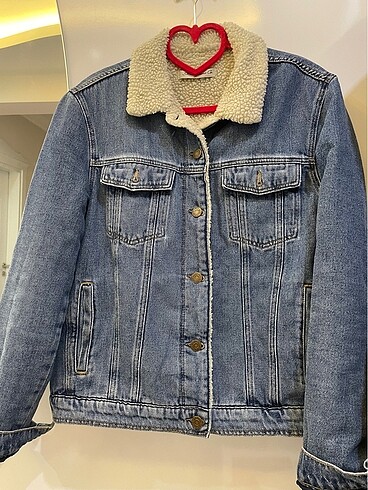 m Beden Mavi jeans ceket.
