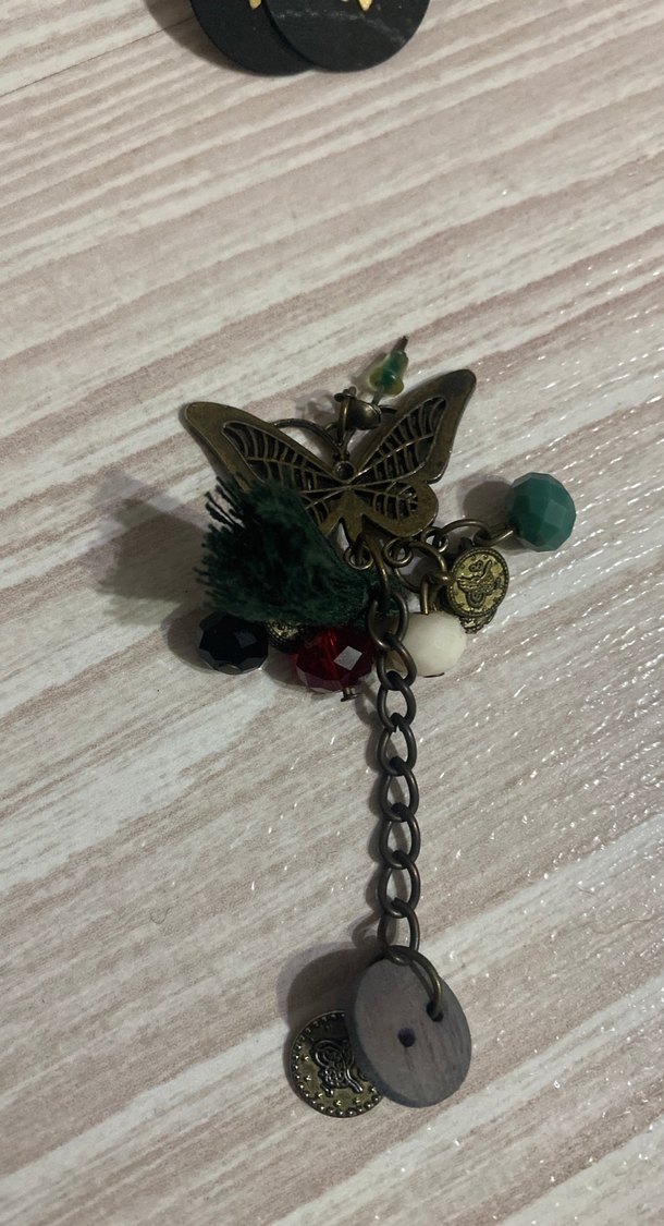 Bohem Çok Renkli Püsküllü Uzun Küpe - Görsel 4