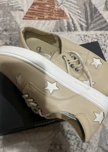 Bej Kadın Dolgu Topuklu Sneakers - Görsel 4