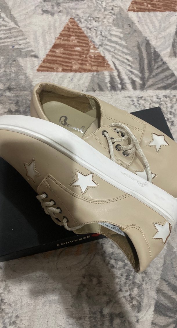 Bej Kadın Dolgu Topuklu Sneakers - Görsel 4