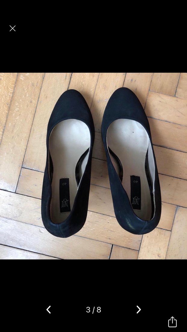 Mango Siyah Süet Stiletto Kadın Topuklu Ayakkabı - Görsel 3