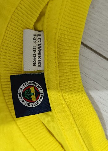 8 Yaş Beden Fenerbahçe Baskılı Sarı Erkek Çocuk Eşofman Takımı