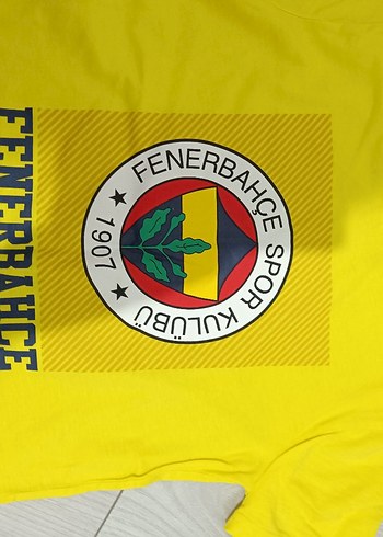 8 Yaş Beden sarı Renk Fenerbahçe Baskılı Sarı Erkek Çocuk Eşofman Takımı