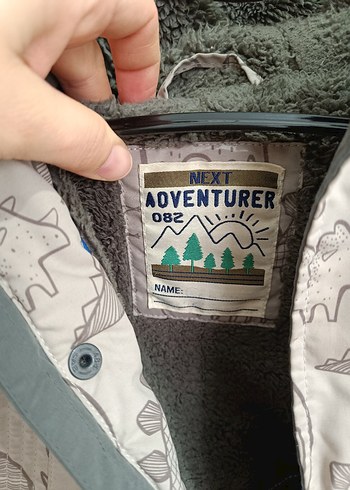 Gri Desenli Erkek Çocuk Kürklü Mont - Görsel 12