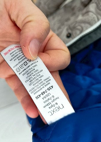 Gri Desenli Erkek Çocuk Kürklü Mont - Görsel 9