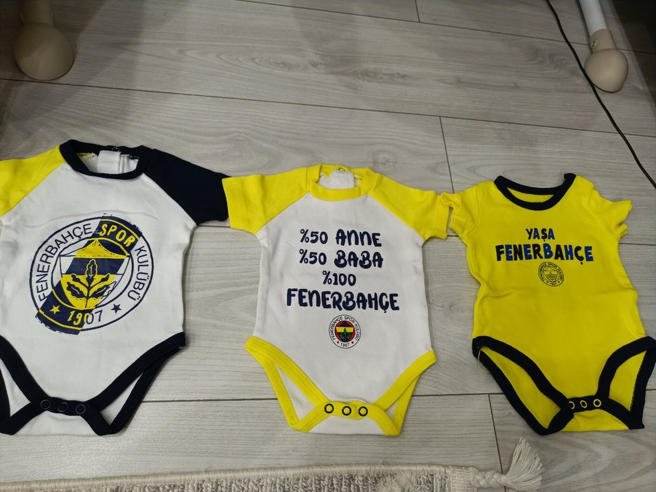 Sarı Baskılı Bebek Body - Görsel 3