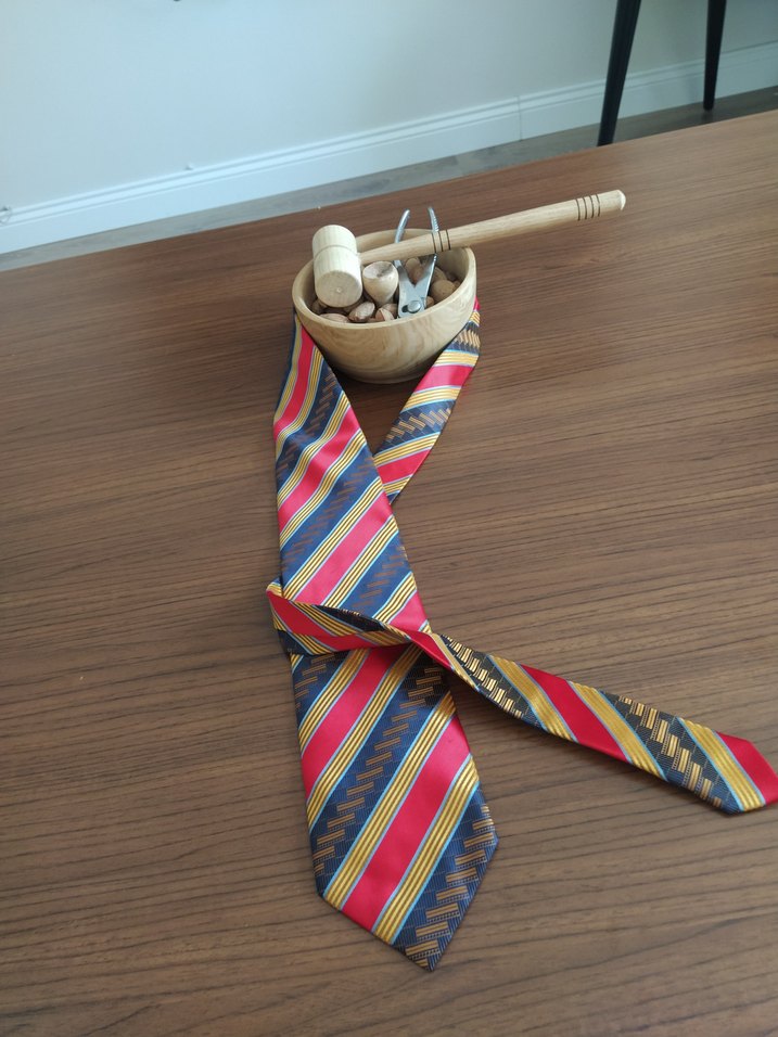 Renkli Çizgili Klasik Erkek Kravat - Görsel 4