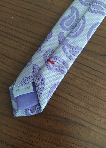 Pastel Mor Desenli Erkek Kravat - Görsel 3