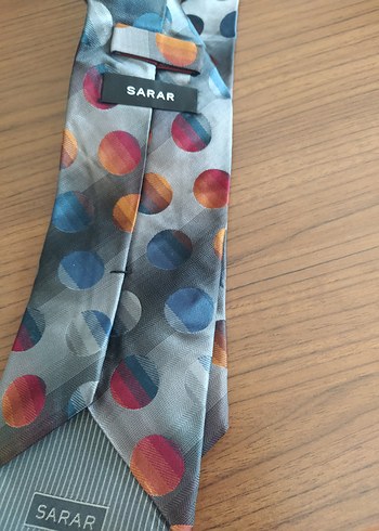 Sarar marka Gri Noktalı Retro Erkek Kravat - Görsel 2