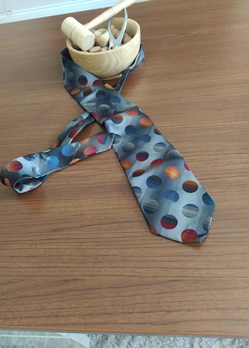 Sarar marka Gri Noktalı Retro Erkek Kravat - Görsel 5